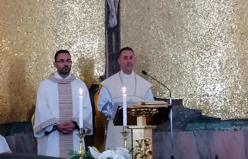 Il Diacono Don Michele Vomera,  al fianco di Don Giuseppe Calimera nelle Comunità Parrocchiali di S. Nicola e S. Sebastiano – ANOIA