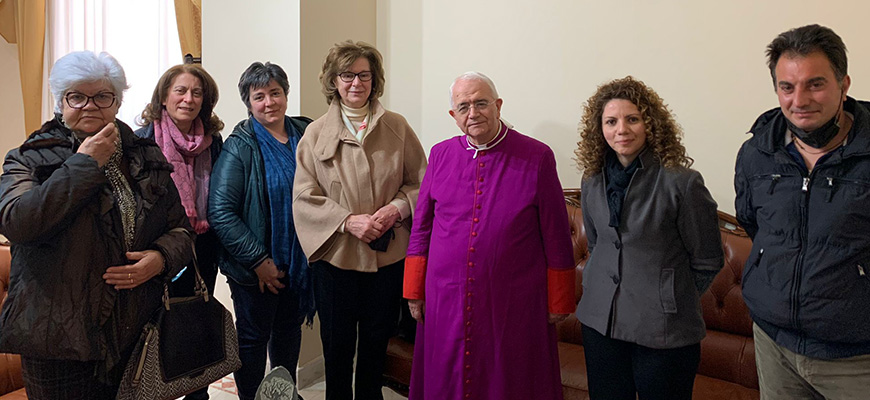 Il Serra Club Oppido Mamertina-Palmi incontra il Vescovo per gli auguri pasquali.