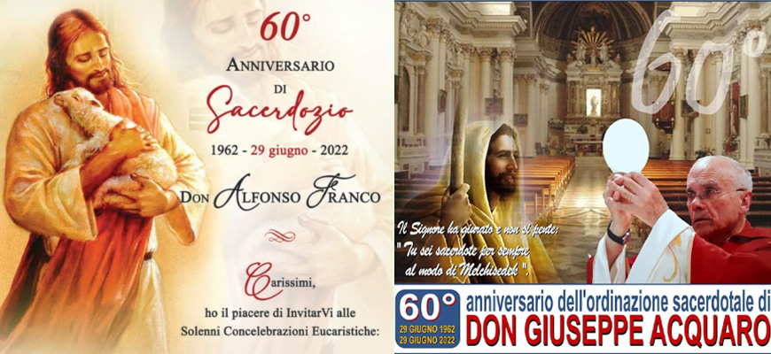 Doppio 60° anniversario di ordinazione sacerdotale in diocesi