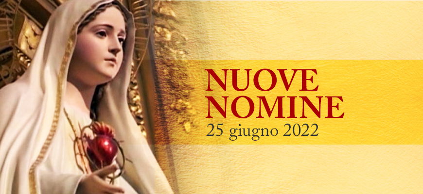 25 giugno 2022 – Nuove Nomine del Vescovo Francesco Milito