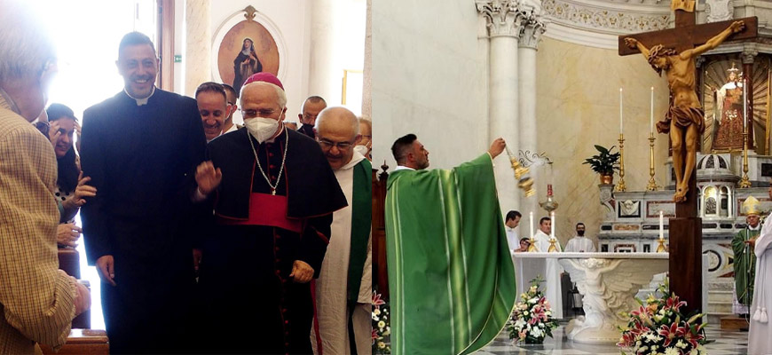 La comunità parrocchiale Maria SS. del Rosario in Polistena accoglie il nuovo parroco don Elvio Nocera