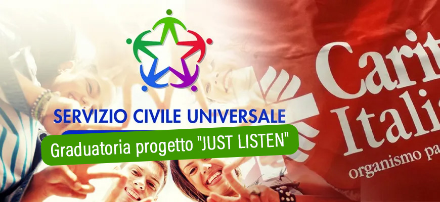 Graduatoria progetto “JUST LISTEN” Caritas Calabria