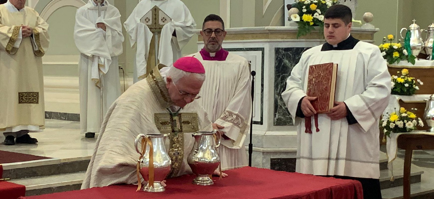 OMELIA del vescovo Francesco Milito per il Giovedì Santo.