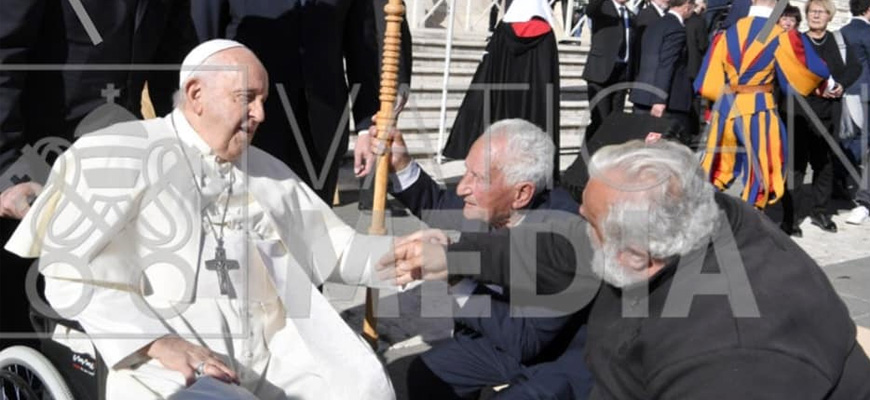 L’artigiano più anziano di Tresilico oggi da Papa Francesco