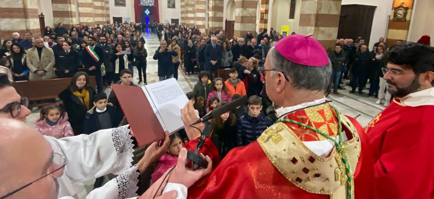 Il vescovo Giuseppe a Seminara per il ricordo del flagello del 1908 e i 90 anni della consegna e della Dedicazione della Basilica della “Madonna dei Poveri”
