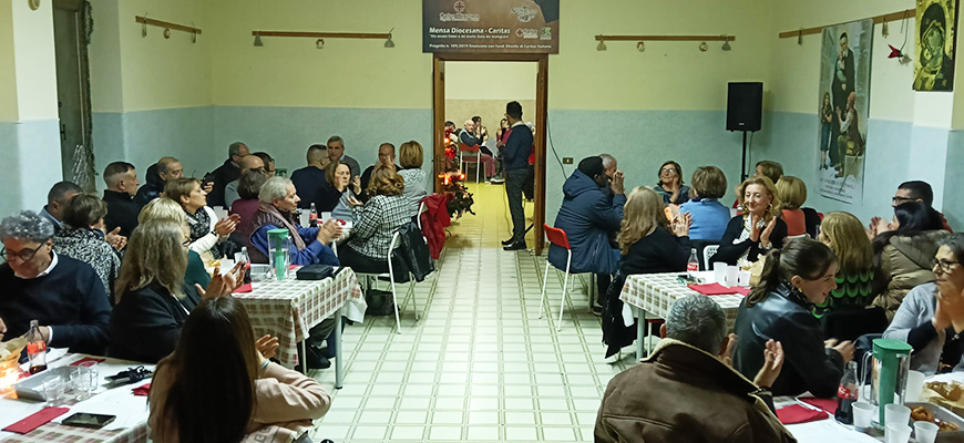 Caritas diocesana: Cena Solidale presso la Mensa diocesana a sostegno delle opere di Carità