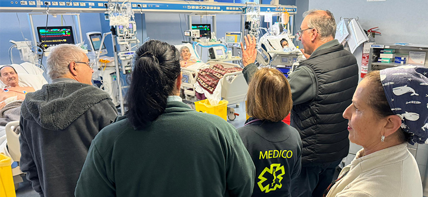 Il Vescovo, S.E. Mons. Giuseppe Alberti, visita gli ammalati dell’Ospedale di Polistena