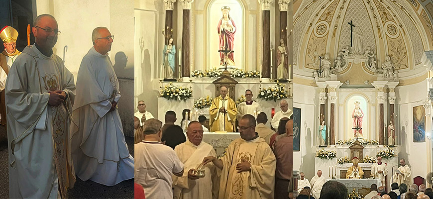 Presa di possesso di don Giovanni Bruzzì della parrocchia “San Giorgio e Atenogene” in Maropati